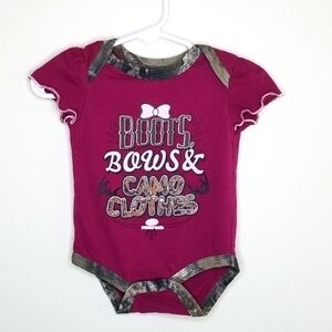 Mossy Oaks Camo Camouflage Country Bodysuit Onesie 0-3m